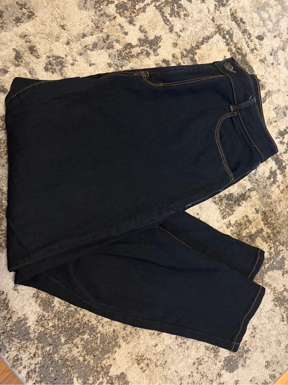 Womens Dark Blue Stretch Denim Jeans